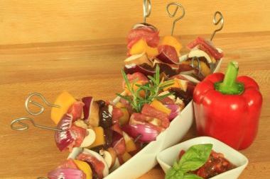 Spieß-Fleisch für Fleisch-Spieß